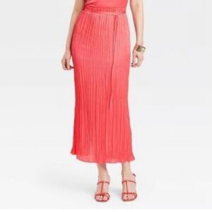 a new day Vibrant Coral Maxi Skirt